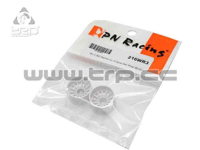 PN Racing Llanta MiniZ 2wd (R+3) 16 Rays Blanco - imagen 1