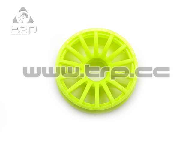 PN Racing MiniZ 2wd (F+2) 16-spoke Fluorescent Yellow Wheel - imagen 2