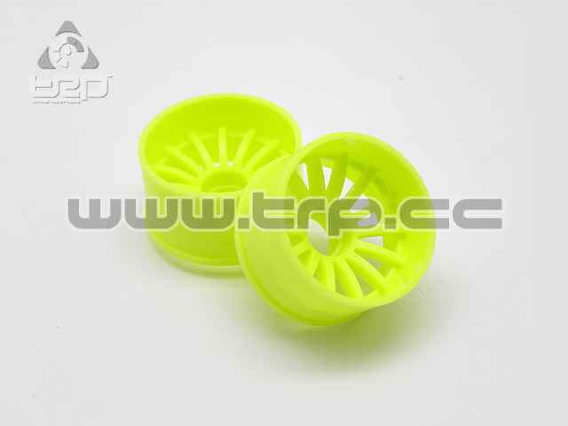 PN Racing MiniZ 2WD (R+0) 16-Speichen-Felge, fluoreszierend gelb