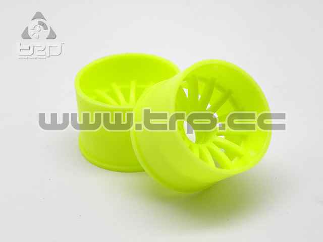 PN Racing MiniZ 2WD Felge (R 14 mm) 16 Rays Fluor Yellow