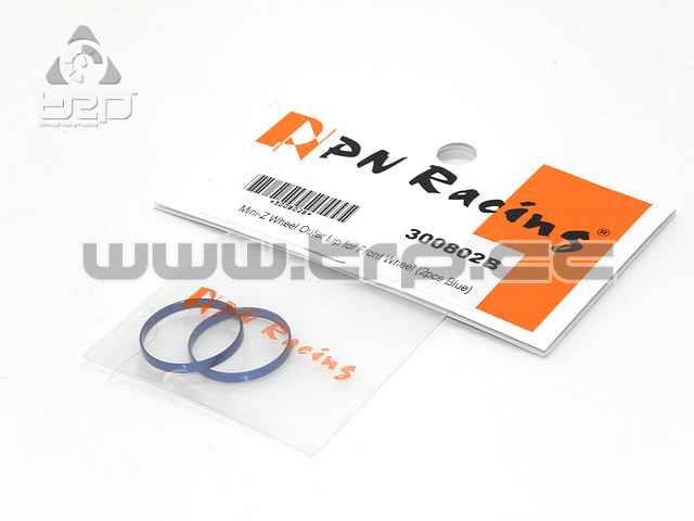 Bague extérieure de roue avant PN Racing en aluminium bleu - imagen 1