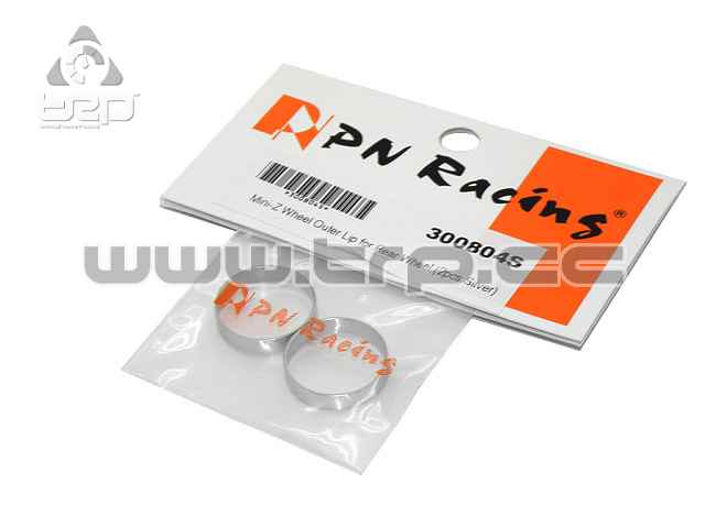PN Racing Hinterrad-Außenring aus silbernem Aluminium - imagen 1