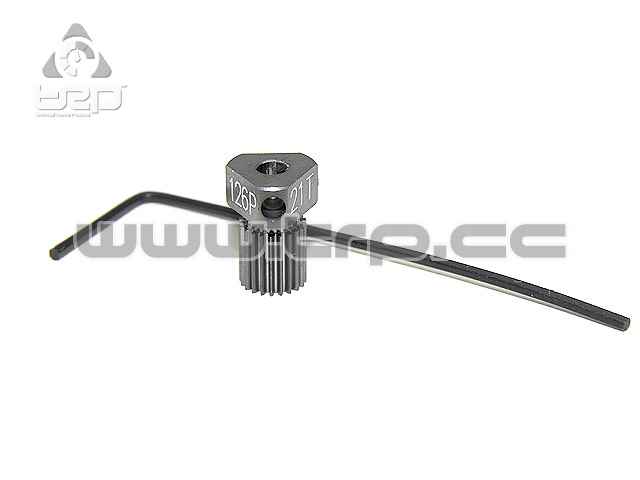 Pignon en aluminium pour MiniZ, pas 126, 21 dents