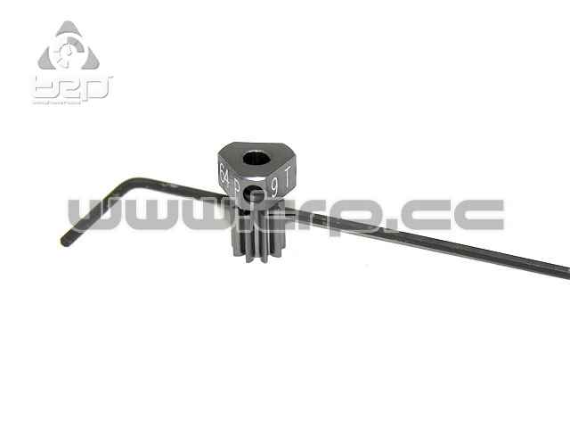 Piñon de Motor Aluminio Pitch 64 9T