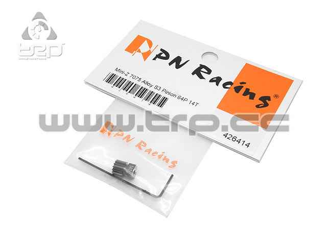 Pignon moteur en aluminium, pas de 64, 14 dents, pour Mini-Z - imagen 1