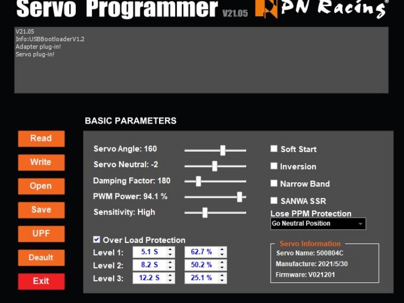 Carte de programmation USB PN Racing pour carte Micro servo V4 - imagen 1