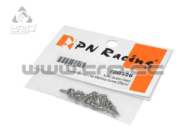 Cargoles MiniZ (M2x6 20pcs) Button/Hex/Acer per a Alumini - imagen 1