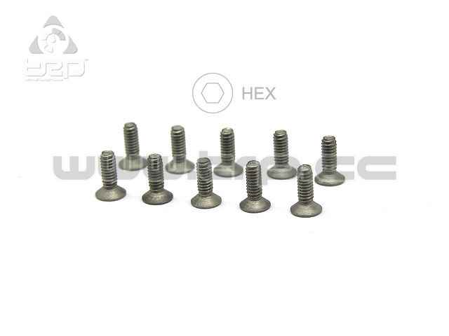 Tornillos M2X6 Pn Racing Titanio Hex (10u) Cónico para MiniZ