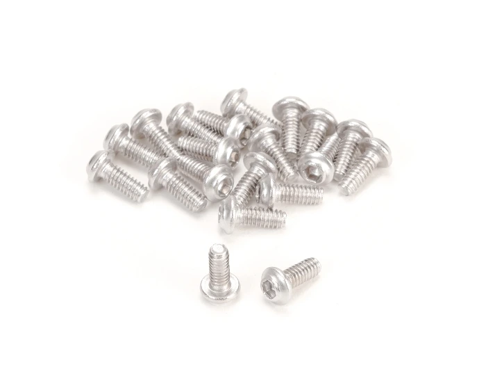 Tornilleria MiniZ M2x5 20pcs cabeza boton/Hex/Acero para Aluminio
