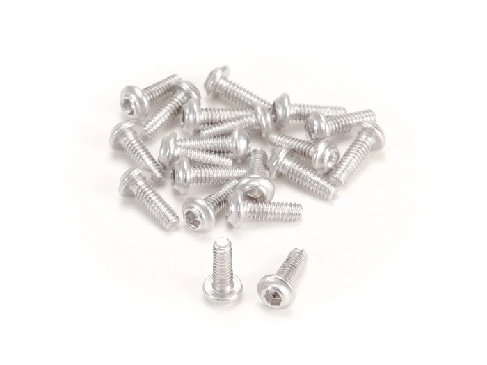 Tornilleria MiniZ M2x6 20pcs cabeza boton/Hex/Acero para Aluminio
