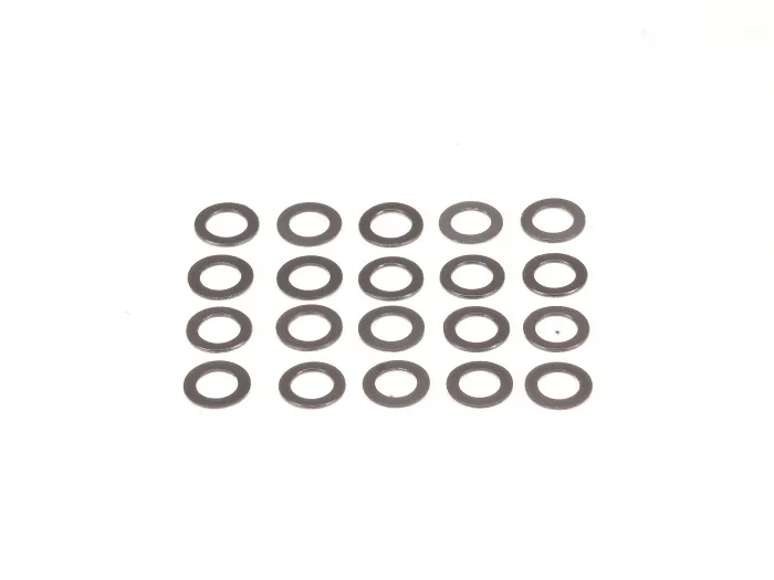 PN Racing Arandelas de Graphite Nylon 3.1x5x0.2mm (20uds)