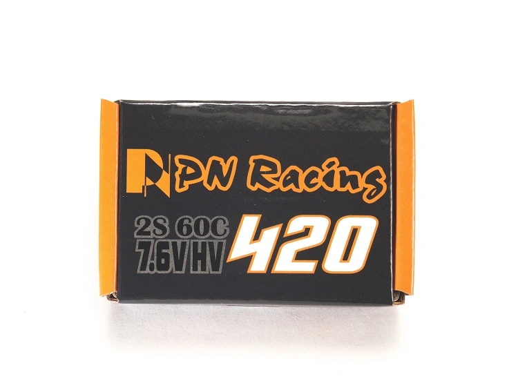 PN Racing Battery V5 LiPo 2S 7,6V HV 420mAh 60C Hartschalenkoffer - imagen 3