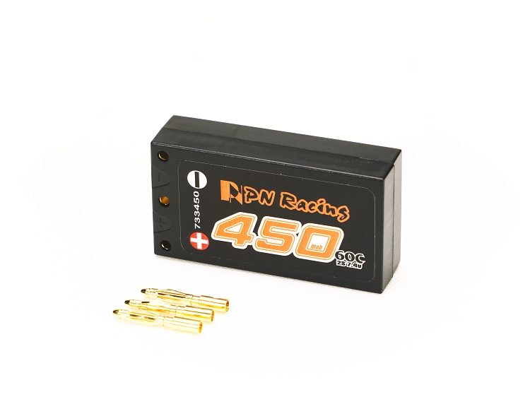 PN Racing Battery V5 LiPo 2S 7,6V HV 420mAh 60C Hartschalenkoffer
