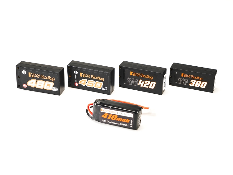 PN Racing Battery V5 LiPo 2S 7,6V HV 420mAh 60C Hartschalenkoffer - imagen 4