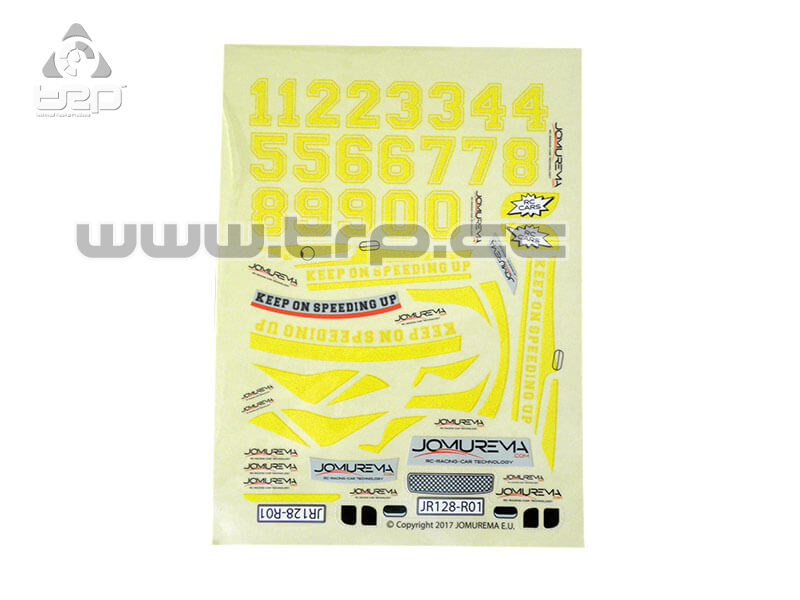Jomurema Adhesivos para coche color Amarillo