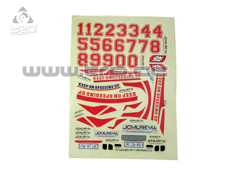 Jomurema Adhesivos para coche color Rojo