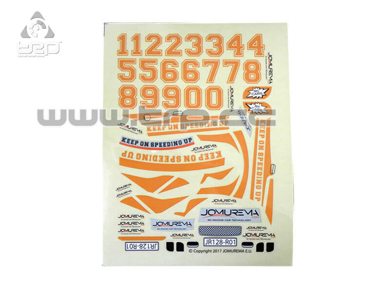 Jomurema Adhesivos para coche color Naranja