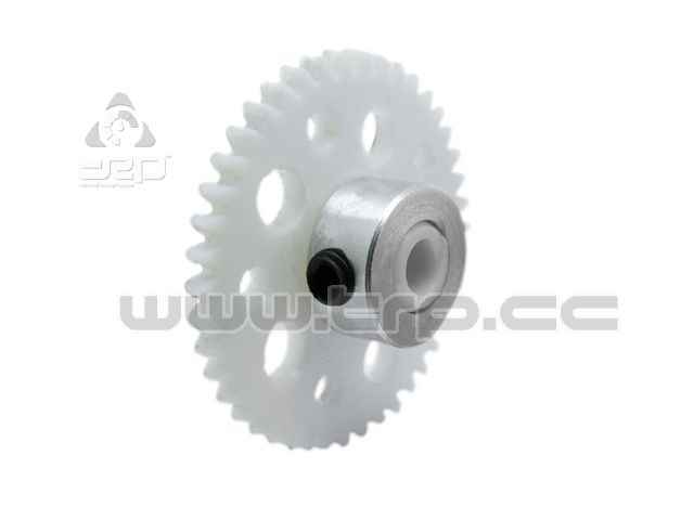 TRPscale Corona CNC 44T eje 3mm para Slot 1:28 / 1:24 (Delrin)