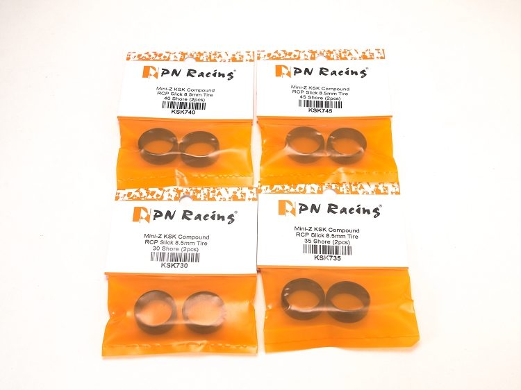 Neumáticos MiniZ KSK PN Racing 8.5mm Slicks 40ª low profile - imagen 1