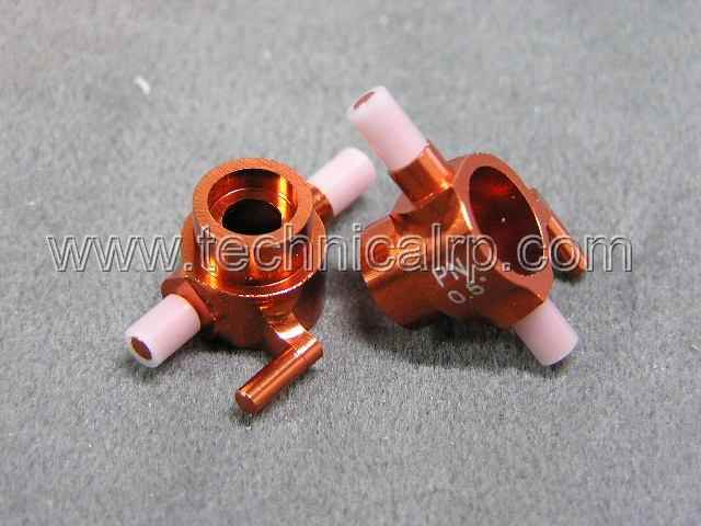 Mangueta Camber 0.5 en aluminio Naranja Kyosho MiniZ AWD