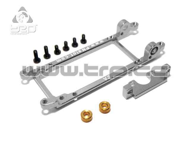 Bancada motor V3 slot 1:32 Universal Alu/Plata (Spirit)