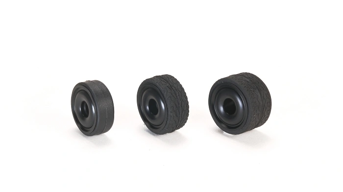 PN Racing Llantas 11 X 20mm R2 MiniZ 2wd CNC NEGRAS  Flanged - imagen 1