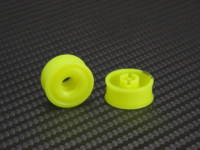 PN Racing Llantas 8.5 X 20mm F1 MiniZ 2wd CNC AMARILLAS  Flanged