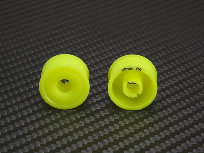 PN Racing 11 x 20mm R0 MiniZ 2WD CNC Gelbe Flanschfelgen - imagen 2