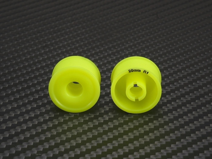 PN Racing 11 x 20mm R1 MiniZ 2WD CNC Gelbe Flanschfelgen - imagen 2
