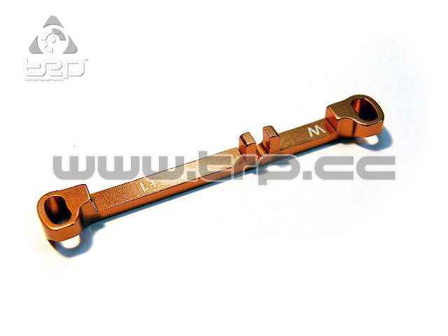 Barra de dirección (Ancha) Toe-in +1.0 Naranja MiniZ MR03