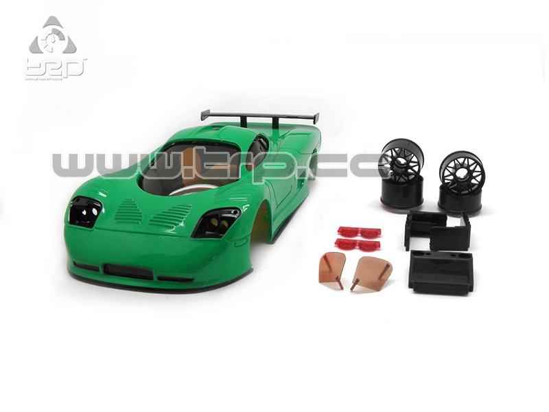 Carrocería TRPscale MiniZ Mosler pintada a mano Neutral Green