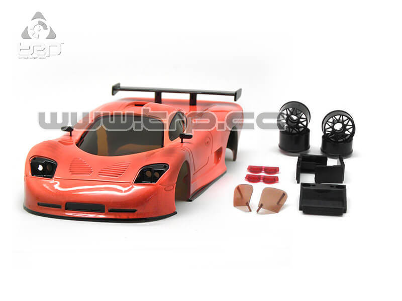 Carrocería TRPscale MiniZ Mosler pintada a mano Coral Smoked