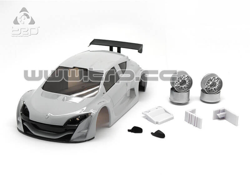 Carrocería TRP Scale para MiniZ Megane Industrial Grey