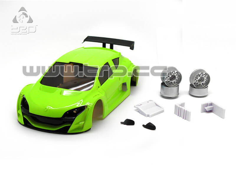 Carrocería TRP Scale para MiniZ Megane Lemon Green