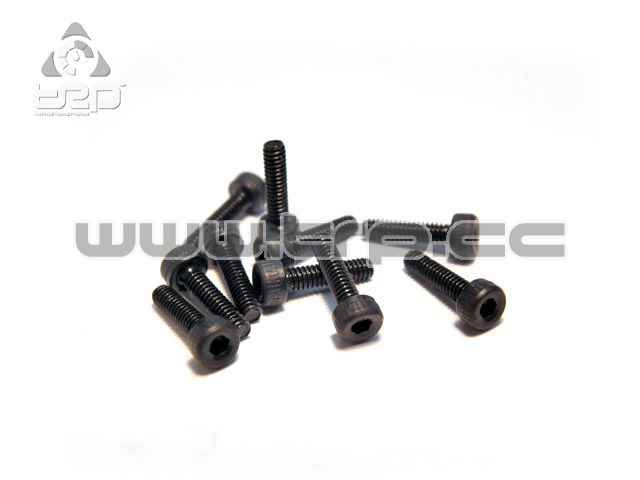 TRP Schrauben (HEX 1.5) M2 x 8 schwarz (10 Stk.)