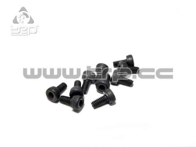 TRP Schrauben (HEX 1.5) M2 x 4 schwarz (10 Stk.)