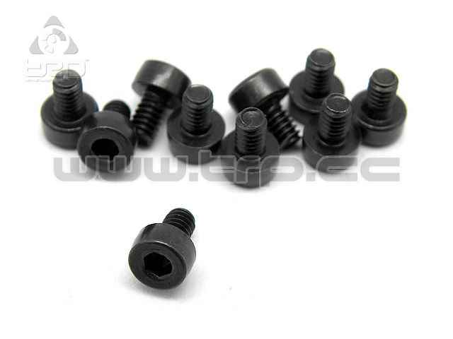 TRP Schraubensatz (HEX 1.5) M2 x 3, schwarz (10 Stück)