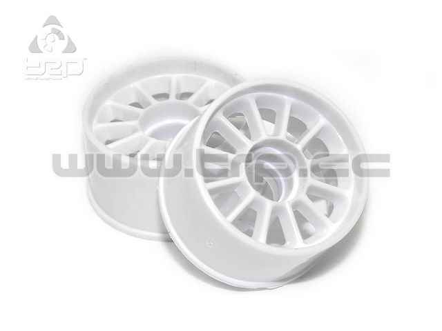 Llantas MiniZ MR03/MR02 Trasera Offset +2 (Blanca)