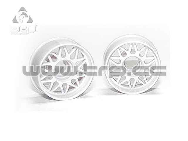 Llantas MiniZ MR03/MR02 Delantera Offset +2 (Blanca)