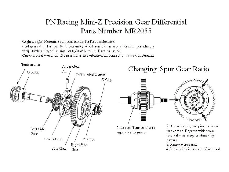 Corona PN Racing PNWC 64P 53T per MR2055P - imagen 1