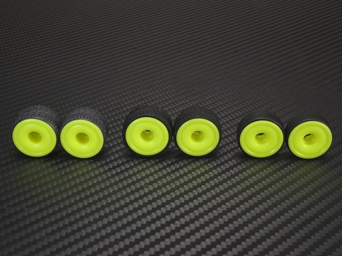PN Racing Llantas 8.5 X 20mm F0 MiniZ 2wd CNC AMARILLAS  Flanged - imagen 3